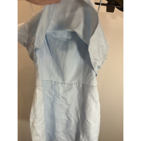 Amanda Uprichard Matea  Skort Romper POWDER BLUE Sz S /100% AUTHENTIC- NWT - Picture 5 of 16